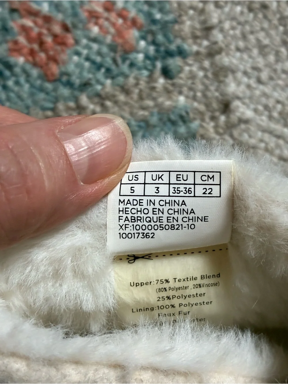 TOMS Textile Slippers with Faux Fur